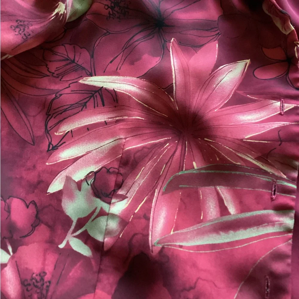 Pink‎ Floral Tanjay blouse - Picture 10 of 10